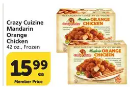 Albertsons Crazy Cuizine Mandarin Orange Chicken offer