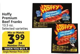 Albertsons Hoffy Premium Beef Franks offer