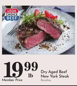 Pavilions Dry Aged Beef New York Steak offer