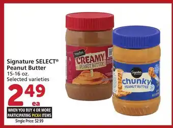 Albertsons Signature SELECT Peanut Butter offer