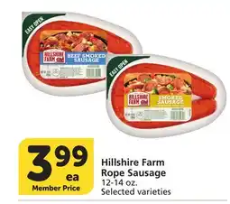 Albertsons Hillshire Farm Rope Sausage offer