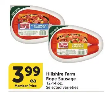 Albertsons Hillshire Farm Rope Sausage offer