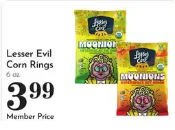 Pavilions Lesser Evil Corn Rings offer