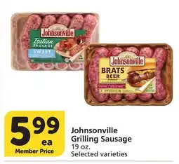 Albertsons Johnsonville Grilling Sausage offer