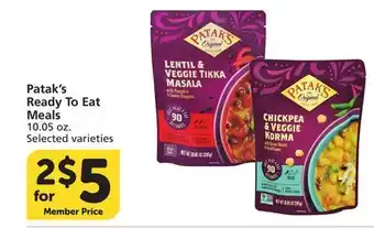 Albertsons Patak's Ready To Eat Meals offer