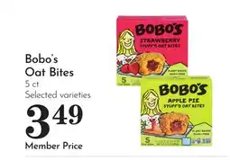 Pavilions Bobo's Oat Bites offer