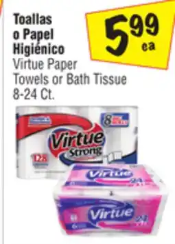 El Super Virtue Paper Towels or Bath Tissue offer