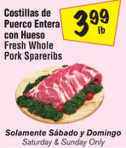 El Super Fresh Whole Pork Spareribs offer