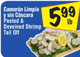 El Super Peeled & Deveined Shrimp Tail Off offer
