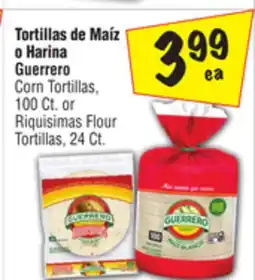 El Super Corn Tortillas, 100 Ct. or Flour Tortillas, 24 Ct offer