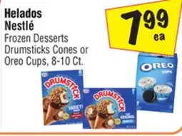 El Super Nestlé Frozen Desserts Drumsticks Cones or Oreo Cups offer