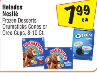 El Super Nestlé Frozen Desserts Drumsticks Cones or Oreo Cups offer