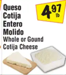 El Super Whole or Gound Cotija Cheese offer