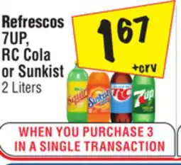 El Super 7UP, RC Cola or Sunkist offer