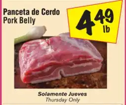 El Super Pork Belly offer