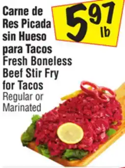 El Super Fresh Boneless Beef Stir Fry for Tacos offer