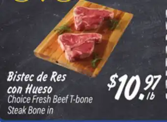 El Super Choice Fresh Beef T-bone Steak offer