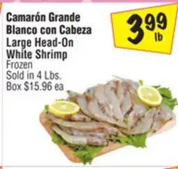 El Super Large Head-On White Shrimp offer
