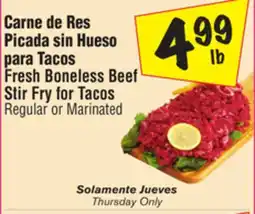 El Super Fresh Boneless Beef Stir Fry for Tacos offer