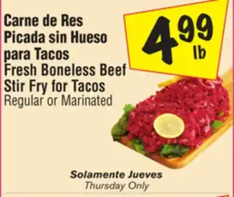 El Super Fresh Boneless Beef Stir Fry for Tacos offer