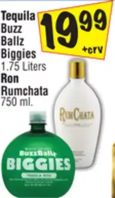 El Super BuzzBallz Biggies or Rumchata offer