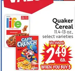 Foodmaxx Quaker Cereal offer
