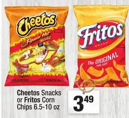 Super King Markets Cheetos Snacks or Fritos Corn Chips offer