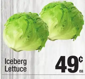 Super King Markets Iceberg Lettuce offer