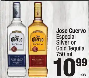 Super King Markets Jose Cuervo Especial Silver or Gold Tequila offer