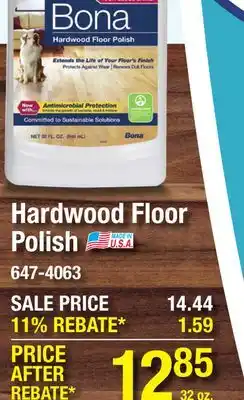 Menards Bona Hardwood Floor Polish High Gloss - 32 fl oz offer