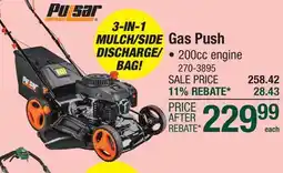 Menards Pulsar 21 3-In-1 200cc Gas Push Lawn Mower offer