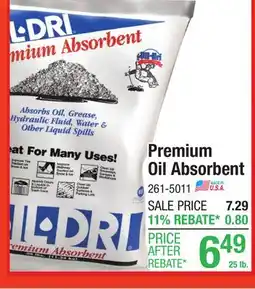 Menards Oil Dri Premium Absorbent - 25 lbs offer