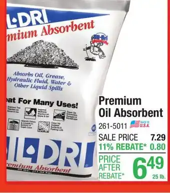 Menards Oil Dri Premium Absorbent - 25 lbs offer