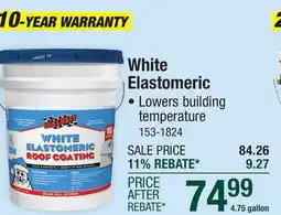 Menards SealBest White Elastomeric Roof Coating - 4.75 gal offer