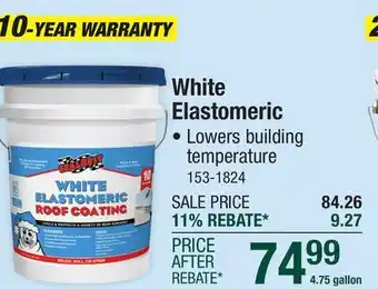 Menards SealBest White Elastomeric Roof Coating - 4.75 gal offer