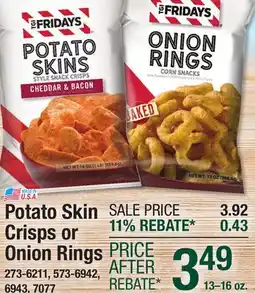 Menards T.G.I. Friday's Cheddar & Bacon Potato Skins - 16 oz offer
