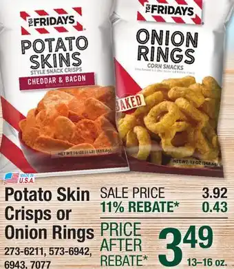 Menards T.G.I. Friday's Cheddar & Bacon Potato Skins - 16 oz offer
