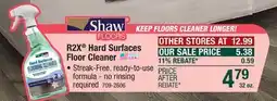 Menards Shaw R2X Hard Surfaces Flooring Cleaner - 32 ounce offer