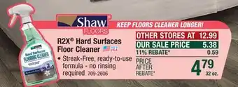 Menards Shaw R2X Hard Surfaces Flooring Cleaner - 32 ounce offer