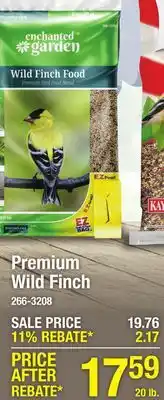 Menards Enchanted Garden Wild Finch Premium Bird Food Seed Blend - 20 lb offer