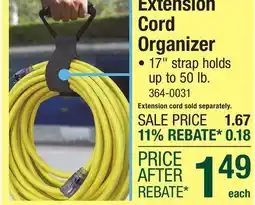 Menards Extension Cord Organizer offer