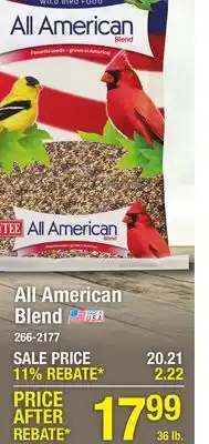 Menards KAYTEE All American Blend Wild Bird Food - 36 lb offer
