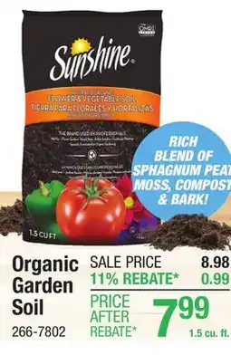Menards Sunshine Natural and Organic Garden Soil - 1.5 cu. ft offer