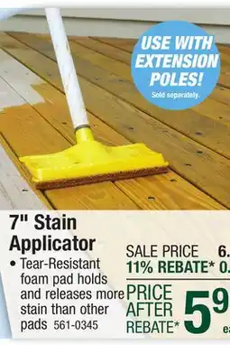 Menards Woodmates 7 Basic Stain Applicator Pad offer