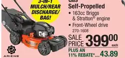 Menards Ariens Razor 21 163cc Gas Self-Propelled Lawn Mower offer