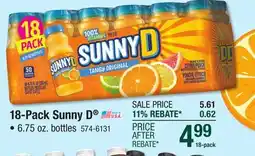 Menards Sunny D Tangy Original - 18 Pack offer