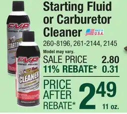 Menards FVP Carburetor Cleaner - 11 oz offer