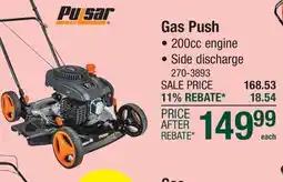 Menards Pulsar 21 200cc Gas Push Lawn Mower offer