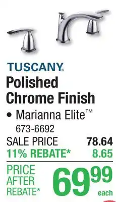 Menards Tuscany Marianna Elite Widespread 6-10 Centerset Polished Chrome Bathroom Sink Faucet offer