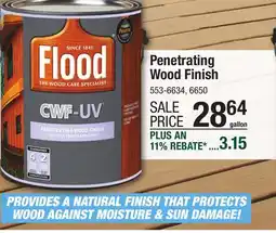 Menards Flood CWF-UV Clear Penetrating Exterior Wood Finish - 1 gal offer